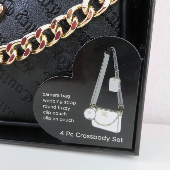 Juicy Couture Black and Gold 4 Pc Crossbody Gift Box Set - Picture 6 of 6